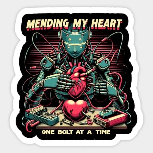 Mending my Heart, one bolt at a time Sticker